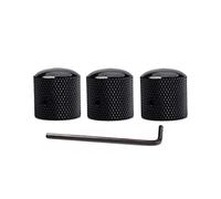 3 Pcs Metal Volume Tone Dome Knob With Allen Keys Guitar Potentiometer Speed Control Knobs For Electric Guitar Or Bass