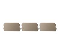 3 Pcs Microwave Waveguide Cover Replacement for Midea Kitchen Ovens, Universal Microwave Mica Sheet Plates with Installation Slots, Insulating Repair Parts, for Waveguide Outlet Protection