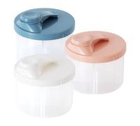 3 pcs Milk Powder Dispensers, Formula Powder Pots, Milk Storage Bottles, Portable Snack Box, Baby Formula Container with Rotatable Cover Protable Milk Powder Dispensers for Outdoor Travel