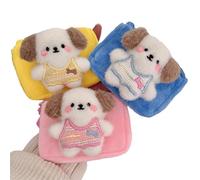 3 PCS Mini Cion Wallet Dog Creative Couple Bluetooth Protective Case Headphone Storage Bag Hung Key Chain Key Bag Change Purse for Men Women