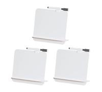 3 pcs MINI Desk Whiteboard Small Dry Erase White Board 16.5cm x 17cm Freestanding with Pen Holder Dry Erase Board Double-Sided Whiteboard Wtih Dry Erase Markers