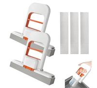 3 Pcs Mini Foldable Desktop Mop, Self-Squeeze Reusable Sponge Mop with 3 Sponge Replacement Core for Small Spaces, Mini Cleaning Tool for Tabletop, Window, Bathroom, Kitchen, Car
