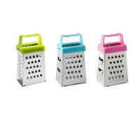 3 Pcs Mini Grateres,Box Graters,Grater for Kitchen,Nutmeg Grater,Small Grateres,Small Cheese graters Stainless Steel Box,for Grating Garlic Nutmeg Chocolate Parmesan Dishwasher Safe(Red,Bule,Purple)