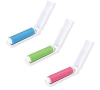 3 PCS Mini Lint Ro ller Washable Reusable Lint Roller Foldable Stick It Roller with Cover Handheld Pet Hair Remover for Carpets Sofa Clothes Furniture Cars
