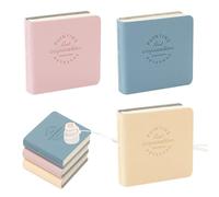 3 Pcs Mini Pocket Sketchbook Set - Tiny Watercolour Sketchbooks + Cat Stamp with Cord, Small Travel Drawing Notebook, Portable Journal for Doodles, Notes
