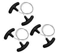 3 Pcs Mini Wire Saw 70 cm Stainless Steel Rope Saw Emergency Survival Cable Gear Pole Saw Outdoor Tools for Camping Hunting Hiking (Black)