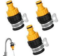 3 PCS Mixer Tap Hose Connector, Kitchen Tap Hose Connector, Universal Threaded Adapters, Set for Flexible Tap Connections, Durable Fittings with Leak-Proof Design