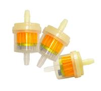 3 Pcs Motorcycle Petrol Gas Fuel Gasoline Oil Filter for Scooter Motorcycle Moped Gas Scooter Dirt Bike Atv Kart Oil Fuel Filter
