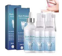 3 PCS Mullein Gum Repair Gel, Gum Regeneration Spray, Natural Toothpaste Nursing, Deep Cleans The Mouth, Instant Whitening Effect, Repairs Tooth Enamel, Freshens Breath