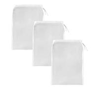 3 Pcs Muslin Cloths for Cooking,Cheese Cloths for Straining,Reusable Cheesecloth for Straining,White Nut Milk Bag,200 Mesh Strainer Bag,Straining Cloth for Homebrew Wines Soy Milk Soup Coffee Juice