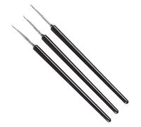 3 Pcs Nail Art Brushes Set Fine Liner Striping Brush for Strokes Details Painting Blending Lines for Nail Art Nail Art Brush Set Professional for Gel Polish