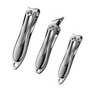 3 Pcs Nail Clippers Set Men,Toenail Clipper, Mens Nail Clipper, Stainless Steel Ultra Sharp Nails Cutter, Large, Standard, Angled Clippers, for Thick Fingernail Toenail, Men and Women