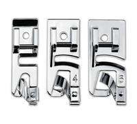 3 Pcs Narrow Rolled Hem Sewing Machine Presser Foot Set - Includes 3mm, 4mm and 6mm Narrow Hemmer Feet - Low Shank Snap-On Presser Feet for Most Household Machines