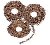 3 Pcs Natural Grapevine Vines, 15 Ft Flexible Twig Garland for DIY Wreath, Wall, Vase, and Wedding Décor