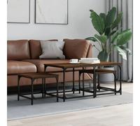 3 Pcs Nesting Coffee Tables Nesting Table End Table Engineered Wood vidaXL