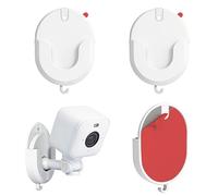 3 Pcs No Drill Camera Wall Mount, Strong Adhesive Wall Bracket for Ring Indoor Cam (1st/2nd Gen) Blink Camera Mount for Home and Sheltered Outdoors
