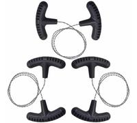 3 Pcs of Compact Steel Wire Saws - High-Tensile Survival Rope Cutters for Outdoor Adventures, Camping, Hunting & Emergency Use - Durable Portable Cutting Tool