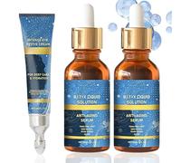 3 PCS Olavitas Serum & Intense Eye Revive Cream, Olavitas Liquid Solution, BotO-X Face Serum, Eye Bag Cream for Anti Aging Smooth Fine Lines & Anti Wrinkle, Absorb Quickly & Suitable All Skin Type