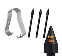 3 Pcs Original Replacement Felt Soft Felt Tips Nibs for Samsung S Pen for Galaxy S25 Ultra/S24 Ultra/S23 Ultra/S22 Ultra/S21 Ultra, Book3 360 13"/Book3&4 Pro 360 16"/Book4 360 15,6", Black