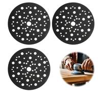 3 PCS Pad Saver ø 150mm 70 Hole for Protecting Sanding Discs with Hook & Loop Coating Orbital Sander Discs Compatible with Mirka 8295610111