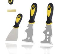 3 PCS Paint Scraper 3 in 1 ＆5 in 1＆9 in 1 Paint Scraper Tool for Wood Wall Scrapers for Painting Putty Knife Spackle Plastering Tools