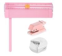 3 Pcs Paper Craft Tools Set Mini Single Hole Punch 6mm A5 Paper Trimmer R4 Corner Rounder Punch for Student Office Crafting