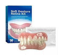 (3 PCS) Perfect Fit Denture Silicone Reline Kit Soft Denture Reline for Men and Women