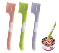3 Pcs Pet Food Can Spoon Pet Food Mixing Spoons Silicone Food Canned Scoop Mini Spatula Food Can Spoon for Dogs and Cats,Long Handle Pet Can Spoon Dog Cat Feeding Spoon for Wet Food