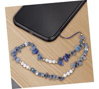 3 Pcs Phone Charm Lanyards with Artificial Pearls and Stones Lost Wrist Strap Phone Chains for Women Decorative Gift