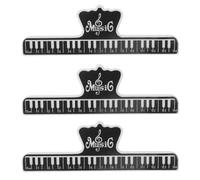 3 pcs Piano Music Score Clips Large Music Sheet Clip Portable Music Page Clips Music Book Clip