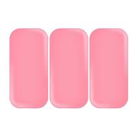 3 PCS Pink Soft SSilicone Lash Pad Rectangle Silicone Eyelash Extension Pad Loose False Lashes Holder Lash Grafting Gasket Pallet Reusable Silicone Pad Eyelash for Women Lash Extension Supplies Tools