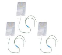 3 Pcs Plant Drip Irrigation Bags with Adjustable Valve for Stress Watering Solutions (1L)