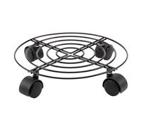 3 Pcs Plant Pot Round Wheels Mover Trolley Caddy Garden Plate Stand