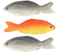3 Pcs Plastic Fish, Realistic Marine Life Models, Desktop Display For Study Spaces, Marine Life Fake Fish Educational Tools, Decorative Models For Ocean Themes