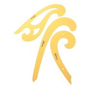 3 Pcs Plastic French Curve Rulers Drawing Templates Curved Edge