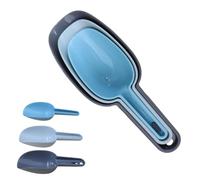 3 Pcs Plastic Ice Scoop, Food Scoops Set,Multifunction Food-Grade Food Scoop for Kitchen Bar Popcorn Flour Candy Coffee Beans Sweet Feed Pet Dog Food Scooper Shovel Storage Container Scoops.