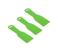 3 pcs Plastic Putty Knife: 2 Inch Green Flexible Paint Scraper for Drywall & Wall Painting - Polyfilla Tool for Taping, Spackling & Patching