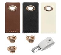 3 Pcs Plastic Snaps Buckles, Plastic Purse Closure Sew on, Bag Clasps and Closures with Hat Clips for Craft Purses, Totes, Notebooks and Wallet Making Supplies