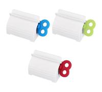 3 Pcs Plastic Toothpaste Tube Dispenser, Rolling Squeezer Stand for Toothpaste, Creams, and Lotions