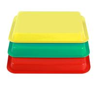 3 Pcs Play Tray Set - Versatile Plastic Sensory Trays for Kids’ Activities, Crafts, Sorting, Learning | Stackable, Easy-Clean Activity Trays for Home, School & Daycare Use