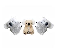 3 Pcs Plush Gray and Khaki Koala Hair Claw Clip,Cute Cartoon Clip-on Koala Stuffed Animal Clips Mini Hairpin Barrettes Animal Headwear Hair Accessories for Women