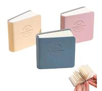 3 Pcs Pocket Watercolour Sketchbook Set, 2x2 Inch Mini Travel Sketch Pads, PU Cover 96 Pages Each Art Journal for Artists Beginners Travel Inspiration
