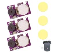 3 Pcs Pranks for Adults PCB Machine, Beeping Cricket Noise Maker Prank with 16B Sounds, for New Noise War Concealed Lightweight Noise Maker Prank for Party, April Fool Day(Purple)