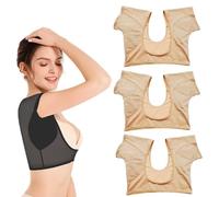 3 PCS Proof Underarm Sweat Vest, Breathable Armpit Protector Sweat Proof Shirts Pads for Women Girls Ladies, Underarm Sweat Vest for Women, Armpit Sweat Pads for Woman