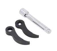 3 Pcs Pry Bar Wrench Adapter Set, 1/2 Inch Drive Crowbar Adapter Head Tool with, Heavy Duty CRV and Manganese Steel for Ratchet or Breaker Bar Use