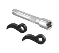 3 Pcs Pry Bar Wrench Adaptor Head Set with Extension Bar Alloy Steel for Converting Tools into Levers in Various Positions (1/2inch)