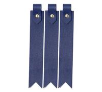 3 Pcs PU Leather Bookmarks 2 in 1 Page Marker Simple Bookmarks Creative Page Marker with Pen Holder for Teacher