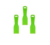 3 Pcs Putty Scraper Set, 2 Inch Flexible Plastic Scraper Spackle Filling Knife Tools, DIY Paint Scrapers Tool for Patching, Decals, Wallpaper, Car Painting (Green)