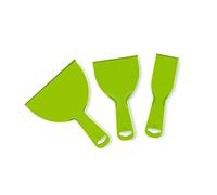 3 Pcs Putty Scrapers Plastic Paint Filling Tools Light Weight Paint Scrapers for Spackling Wallpaper Scraper