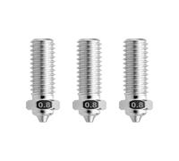 3 PCS Qidi X-Max 3 Bimetal 0.8mm Nozzle Made of Hardened Steel and Copper Plated Material, 3D Printer Nozzle Kit, for Qidi Q1 Pro/X-Smart3/X-Plus3/X-Max3 Metal 3D Printer